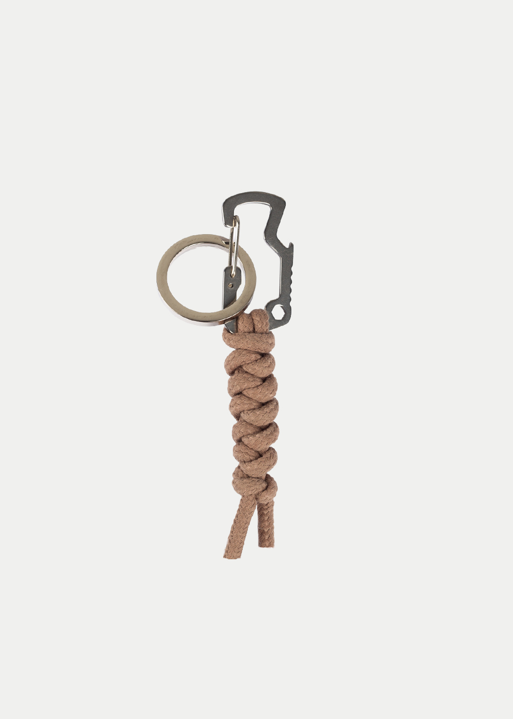 Keychain braid taupe